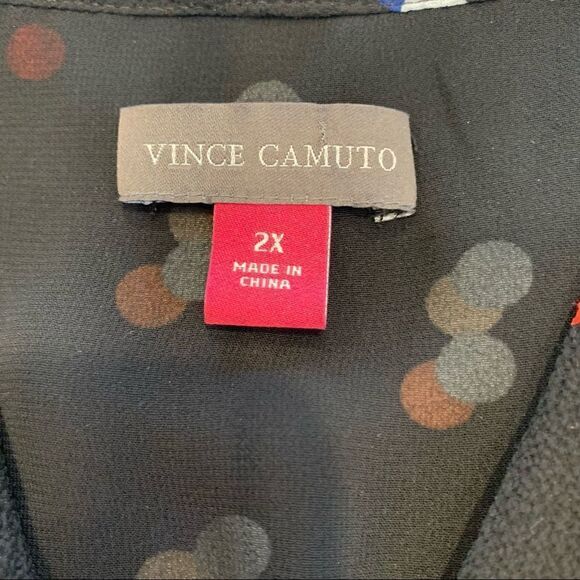 Vince Camuto Polka Dot Confetti Multicolored Dress Size 2X - Picture 8 of 8